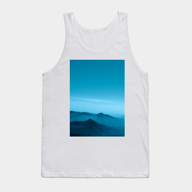 Blue Mountains blue sky Tank Top by souw83